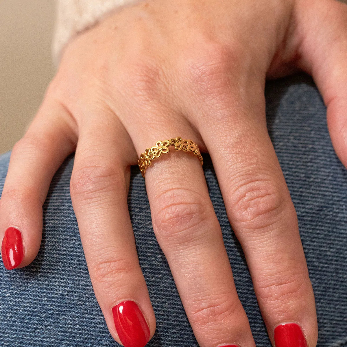 Bague Jade - Doré
