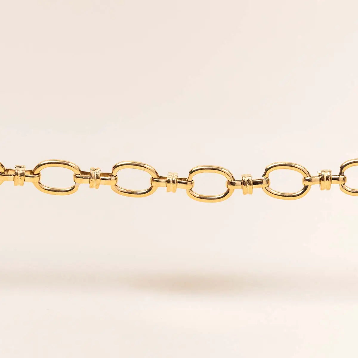 Bracelet gros maillons - Loane - Acier doré