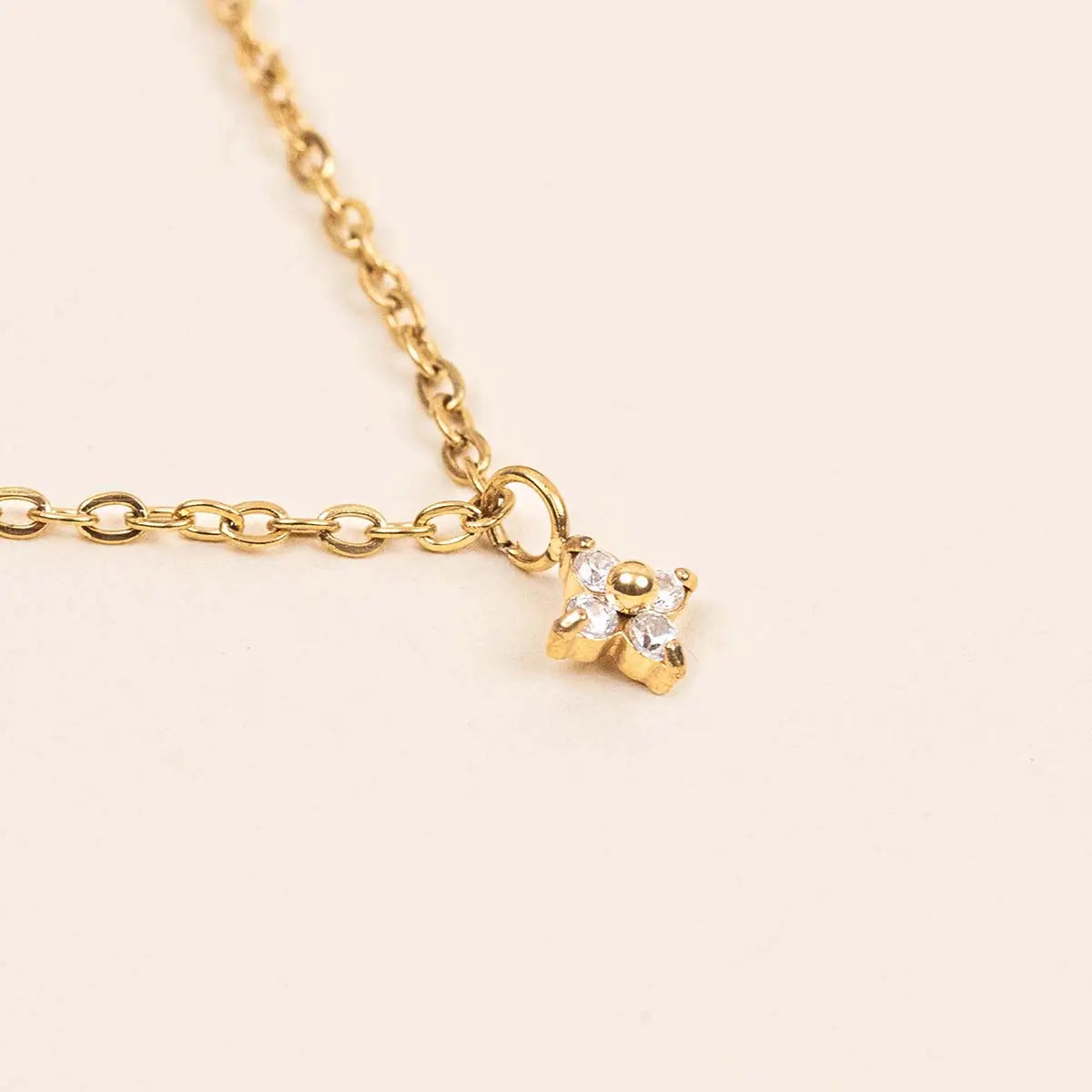 Collier étoiles - Zoé - Acier doré