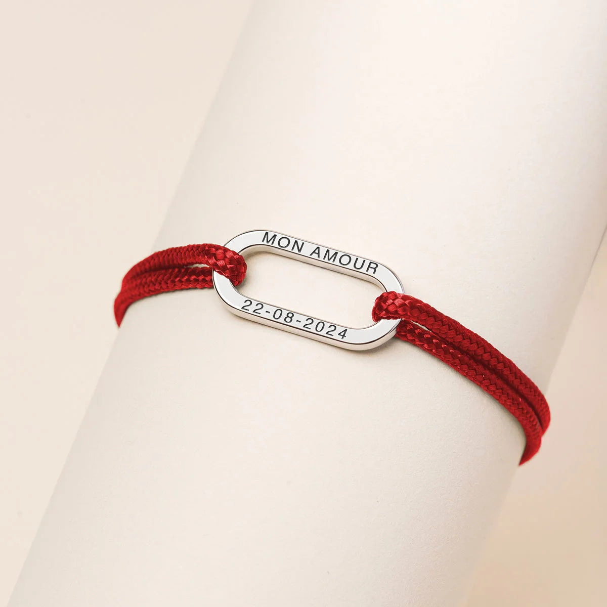 Bracelet femme cordon maillon à personnaliser - Acier