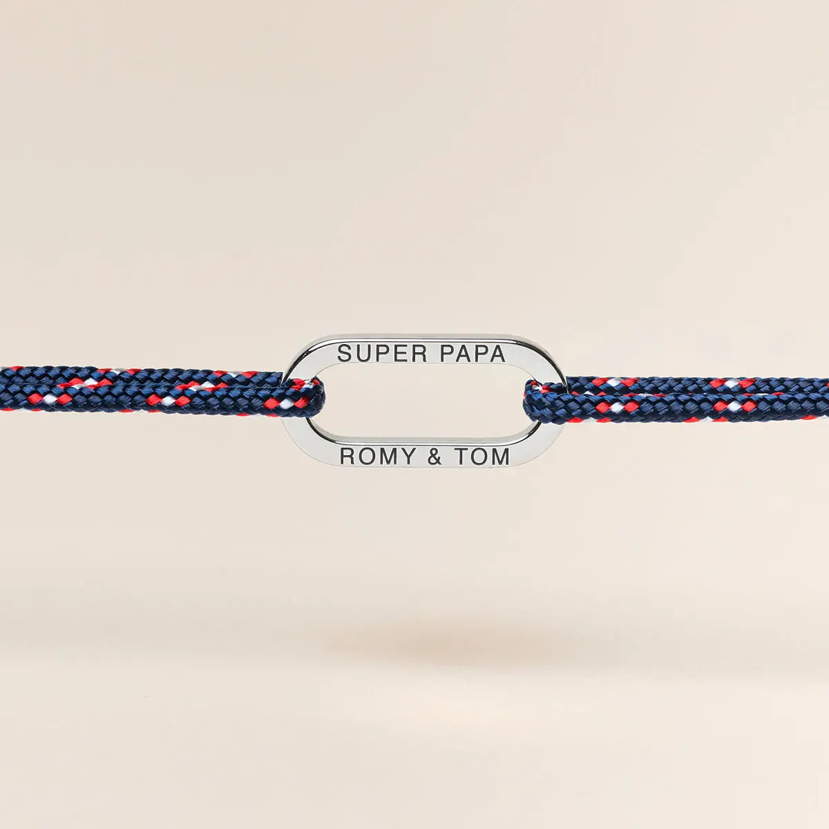 Bracelet cordon maillon à personnaliser - Acier