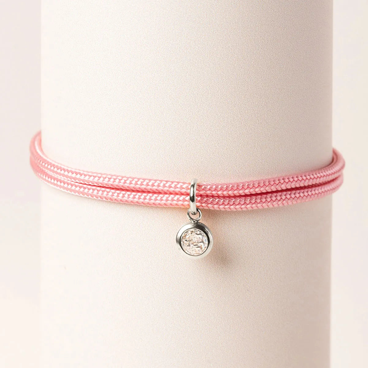 Bracelet femme cordon avec pierre de naissance - Acier