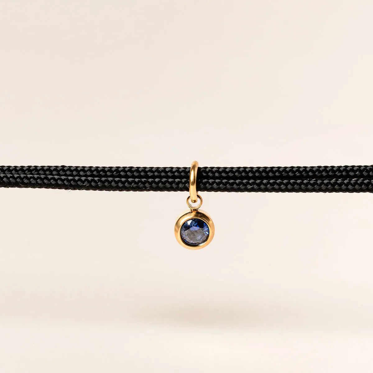 Bracelet femme cordon avec pierre de naissance - Doré