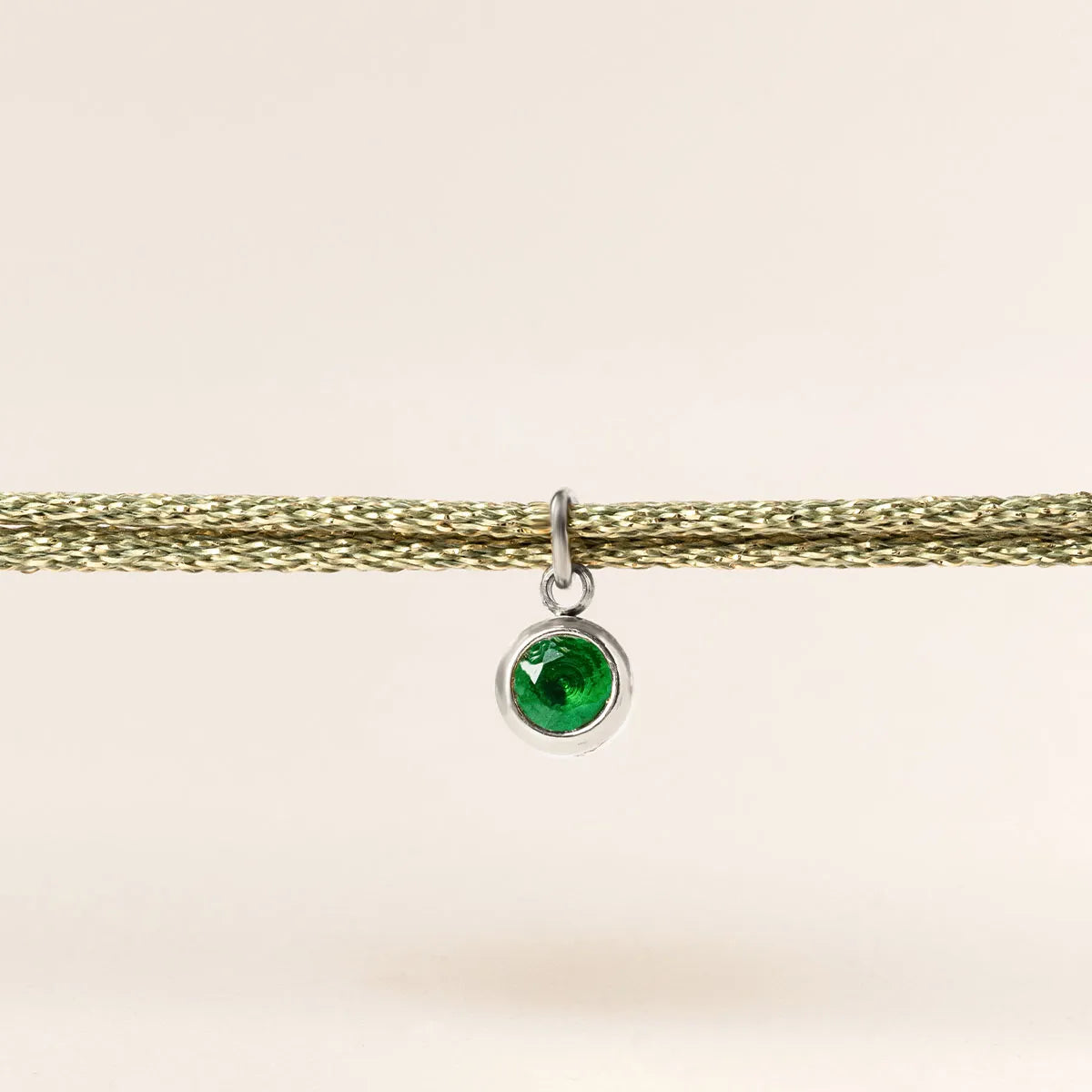 Bracelet femme cordon scintillant avec pierre de naissance - Acier