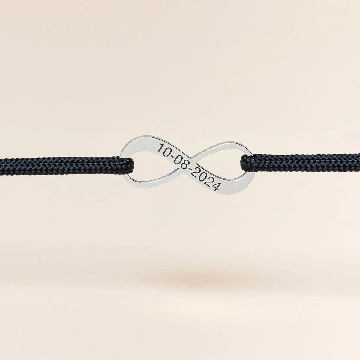 Duo de bracelets cordon Infini à personnaliser