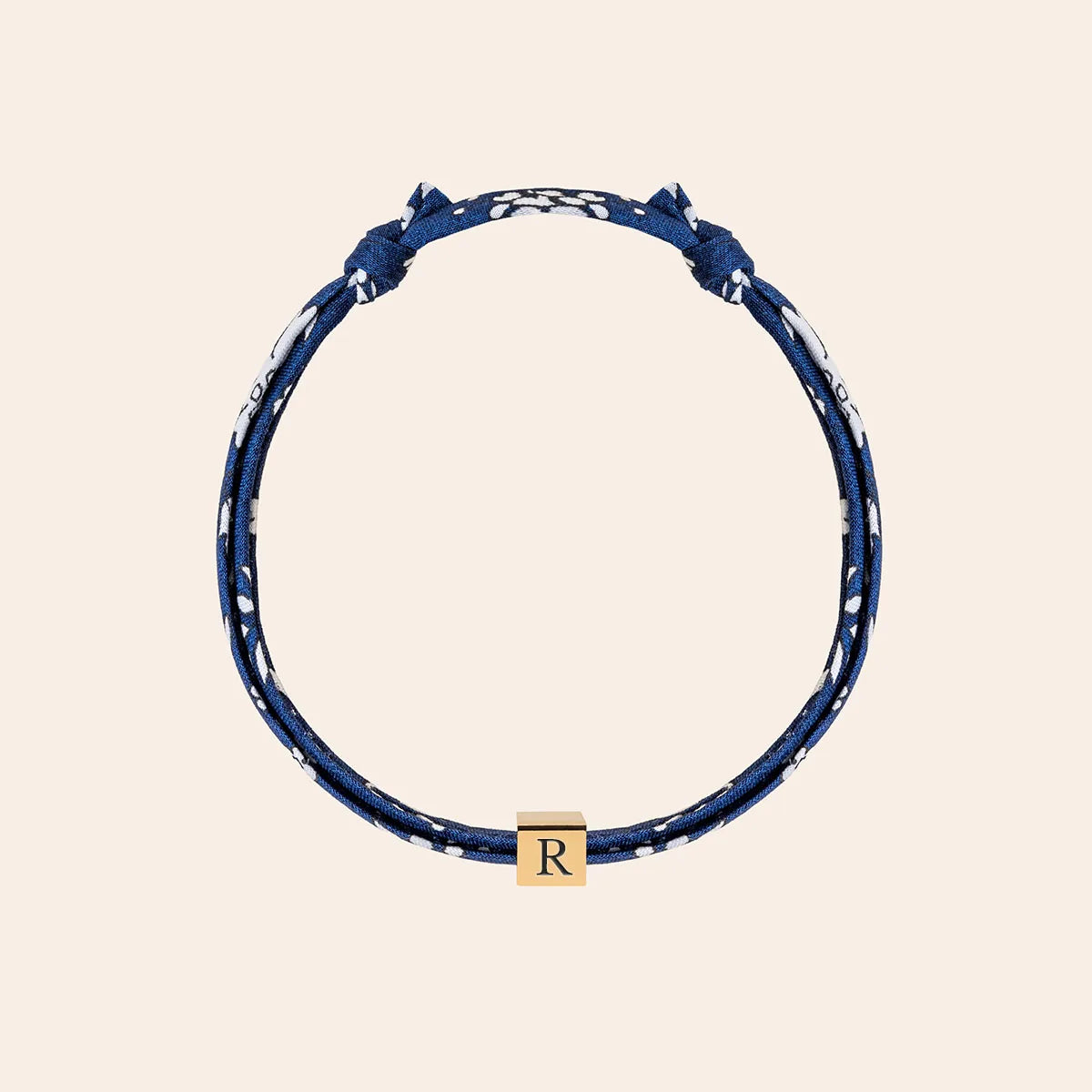 Bracelet Liberty petit cube à personnaliser - Doré