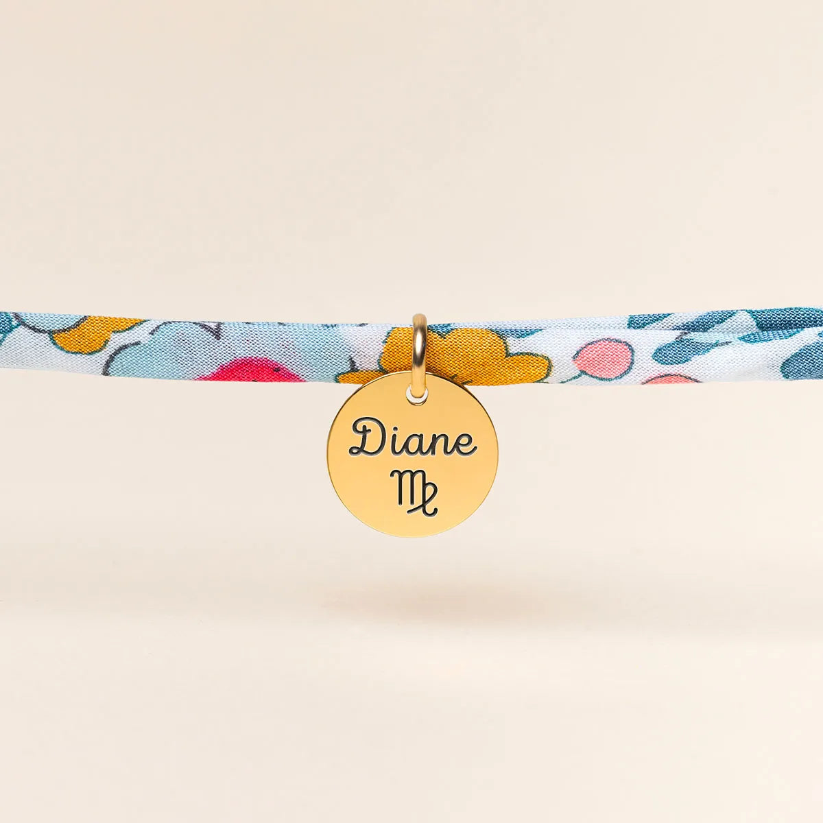 Bracelet Liberty Médaille à personnaliser - Doré