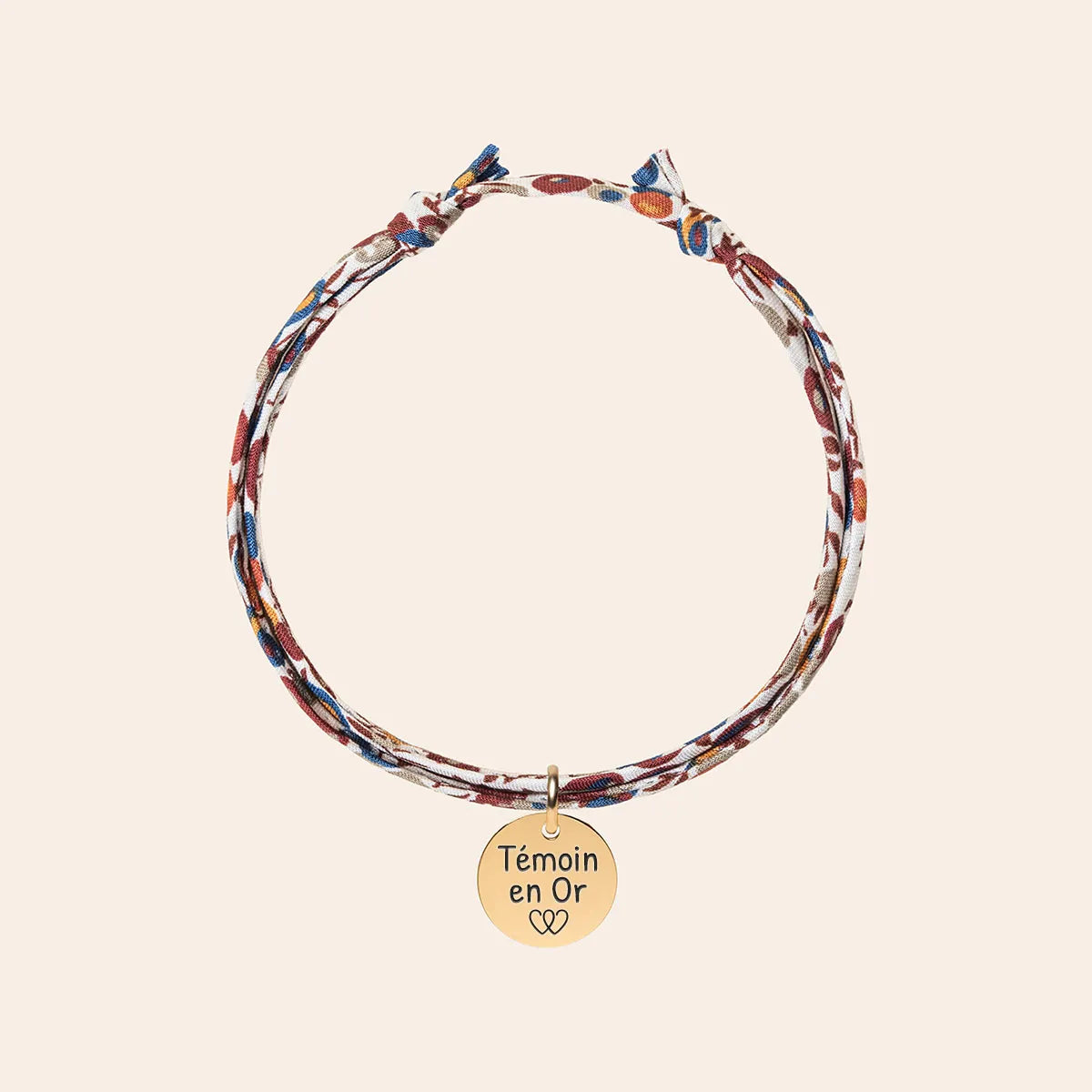 Bracelet Liberty Médaille à personnaliser - Doré