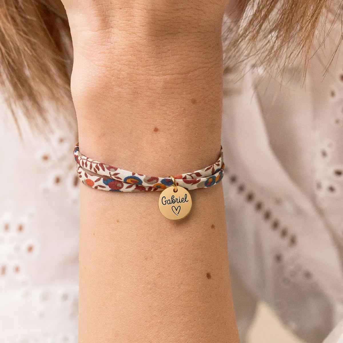 Bracelet Liberty Médaille à personnaliser - Doré