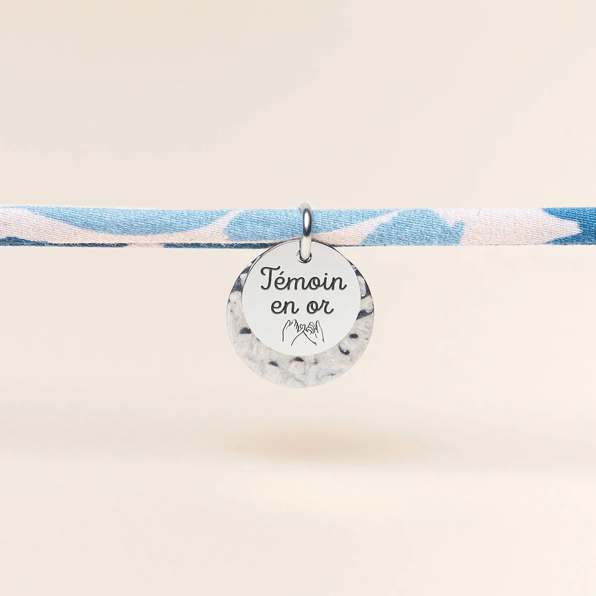 Bracelet Liberty double médailles à personnaliser - Acier