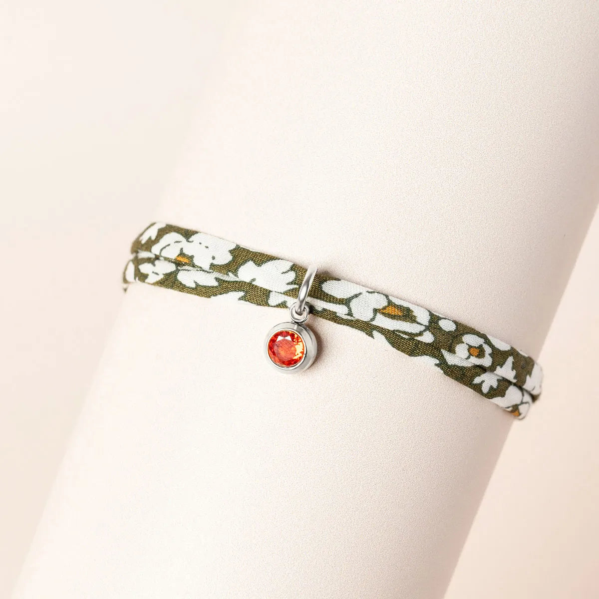 Bracelet Liberty et pierre de naissance - Acier