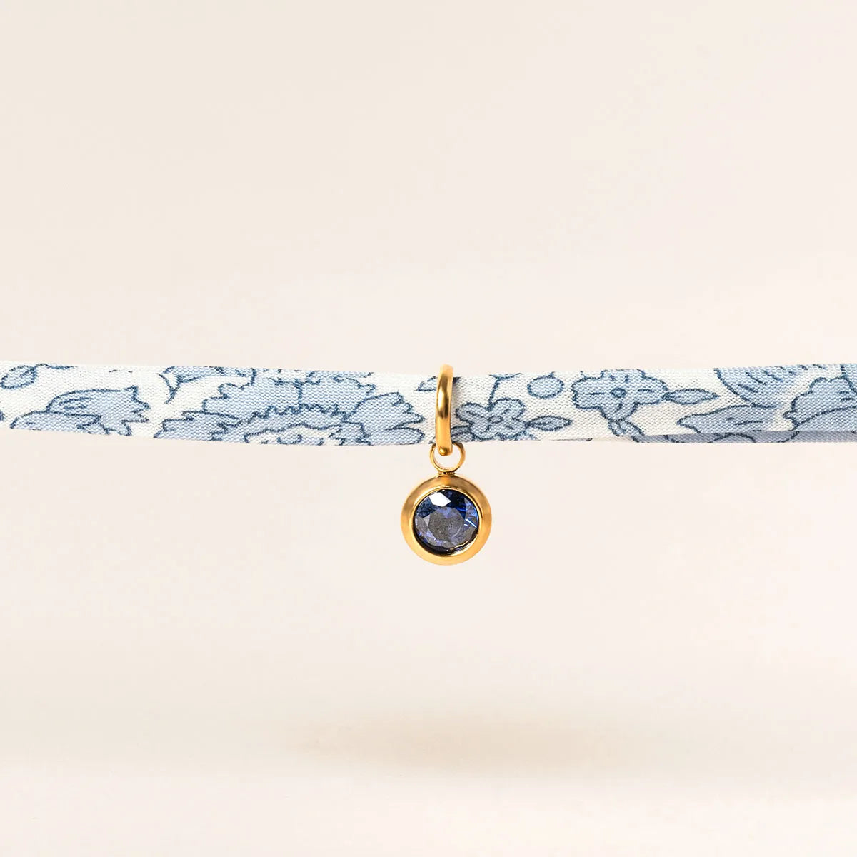 Bracelet Liberty et pierre de naissance - Doré