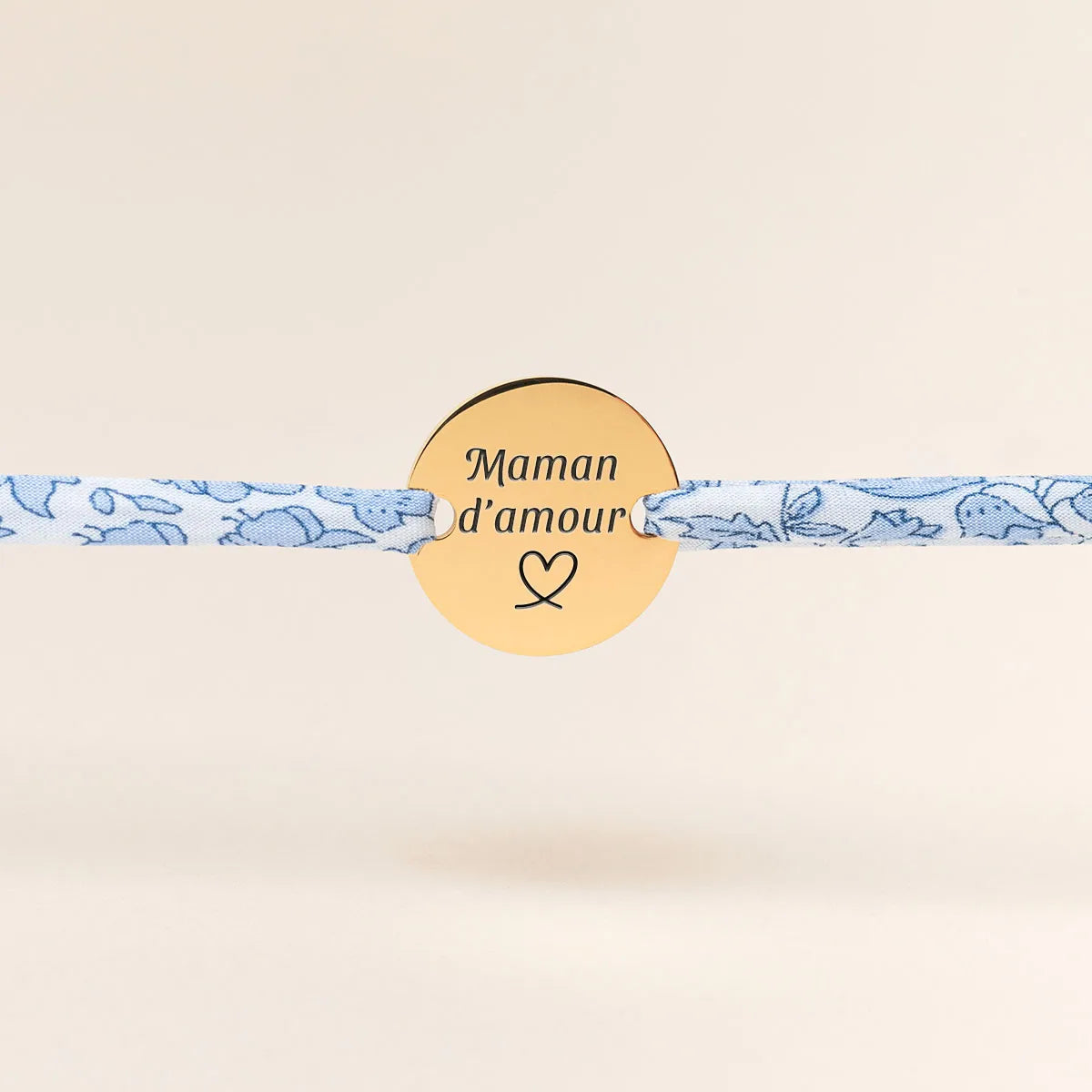 Bracelet Liberty médaille à personnaliser - Doré